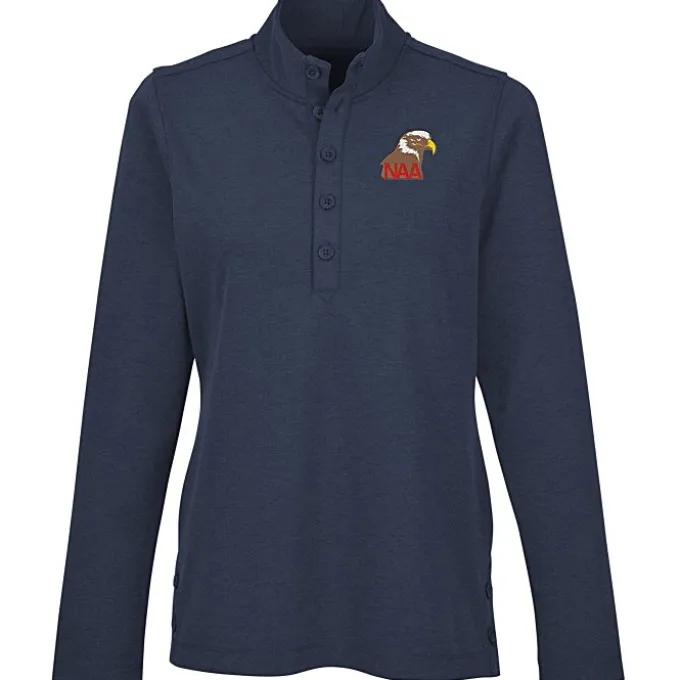 Brooks Brothers Mid Layer Stretch 1/2-Button Fleece Pullover - Ladies'