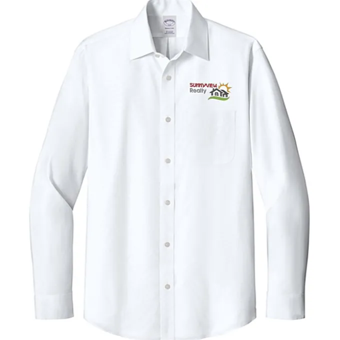Brooks Brothers Stretch Pinpoint Spread Collar Shirt