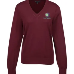 Brooks Brothers Washable Merino V-Neck Sweater - Ladies'