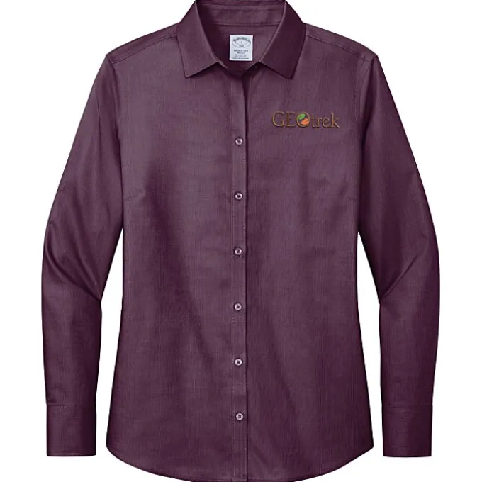 Brooks Brothers Wrinkle Free Stretch Nailhead Shirt - Ladies'