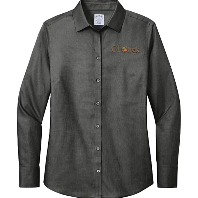 Brooks Brothers Wrinkle Free Stretch Nailhead Shirt - Ladies'