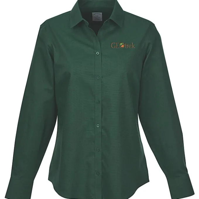 Brooks Brothers Wrinkle Free Stretch Nailhead Shirt - Ladies'