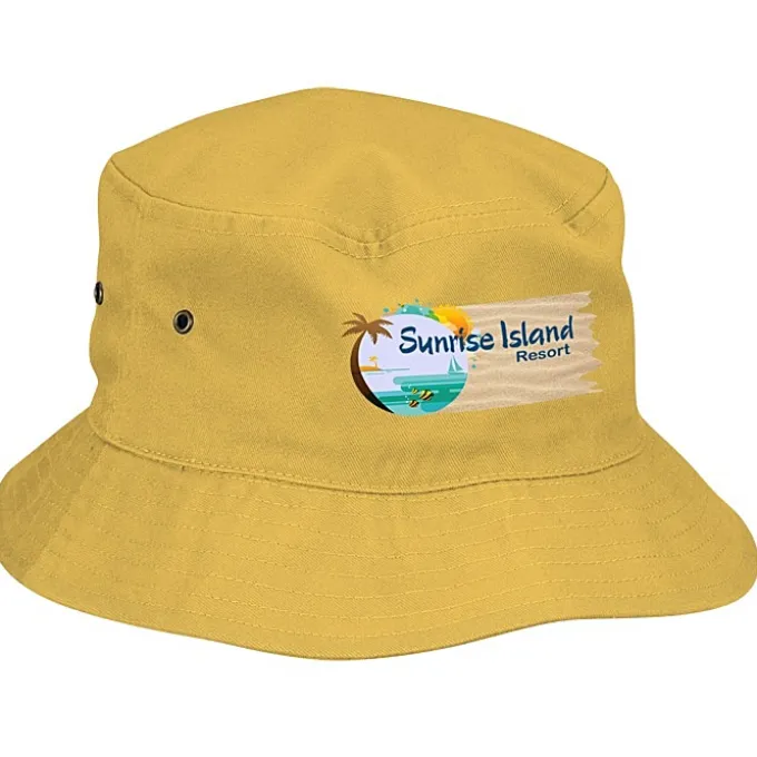 Brushed Cotton Twill Bucket Hat - Full Color