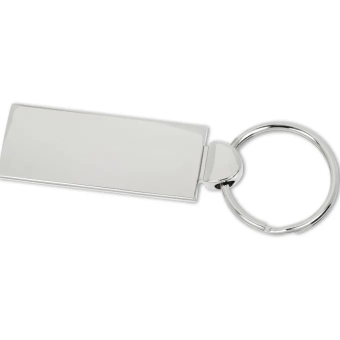 Brush Off Metal Keychain