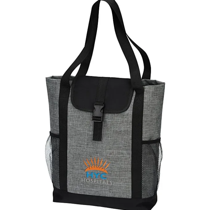 Buckle Tablet Tote - Embroidered