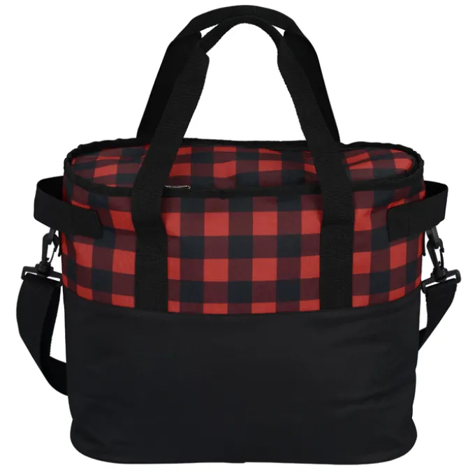 Buffalo Plaid Cooler Bag
