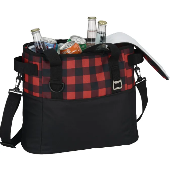 Buffalo Plaid Cooler Bag