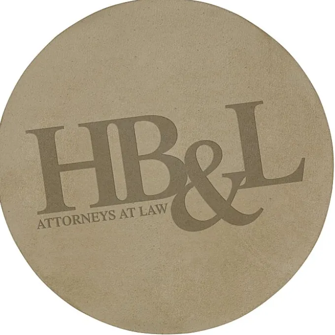 Buff Bonded Leather Coaster