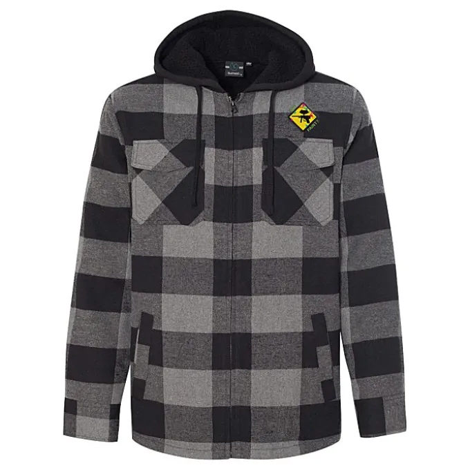 Burnside Quilted Flannel Full-Zip Hooded Jacket