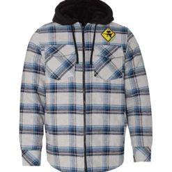 Burnside Quilted Flannel Full-Zip Hooded Jacket