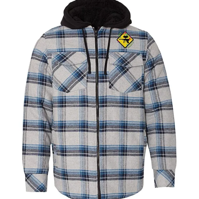 Burnside Quilted Flannel Full-Zip Hooded Jacket