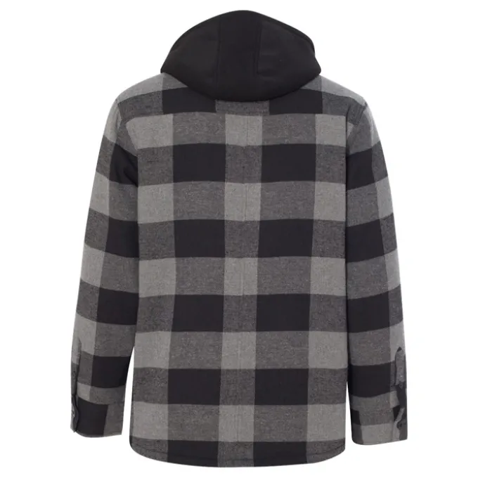 Burnside Quilted Flannel Full-Zip Hooded Jacket