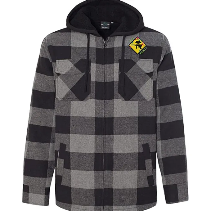 Burnside Quilted Flannel Full-Zip Hooded Jacket