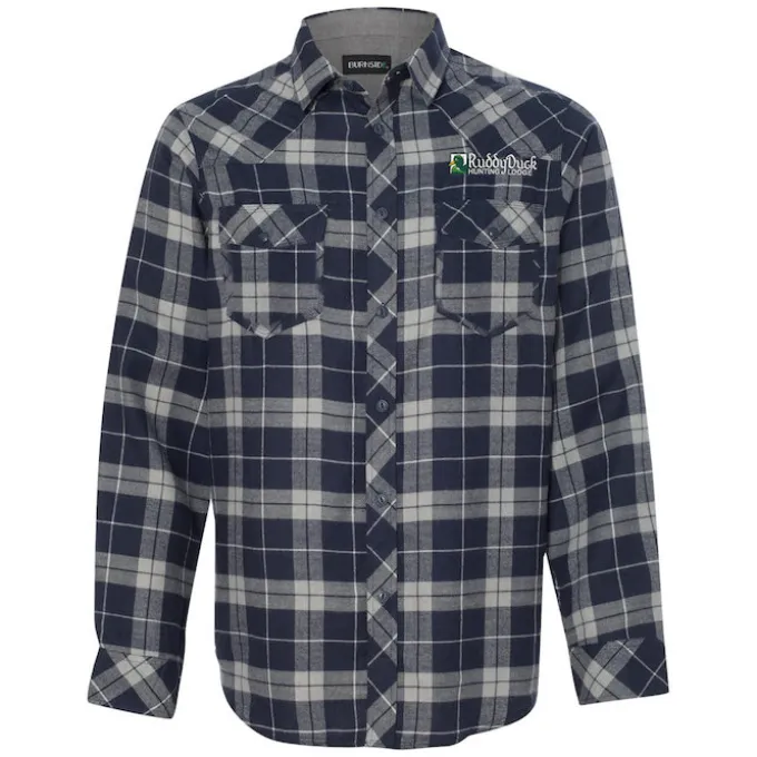 Burnside Yarn-Dyed Flannel Shirt - Men's