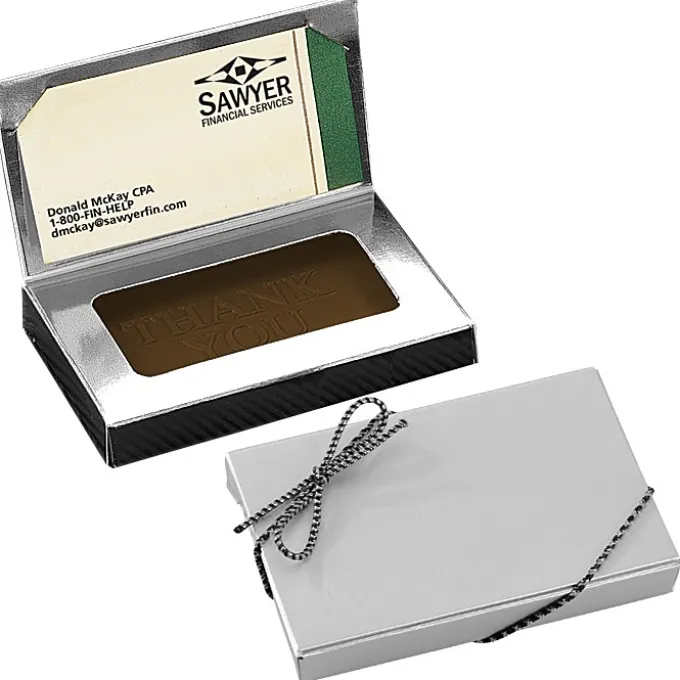 Business Card Chocolate Treat - Thank You - 24 hr