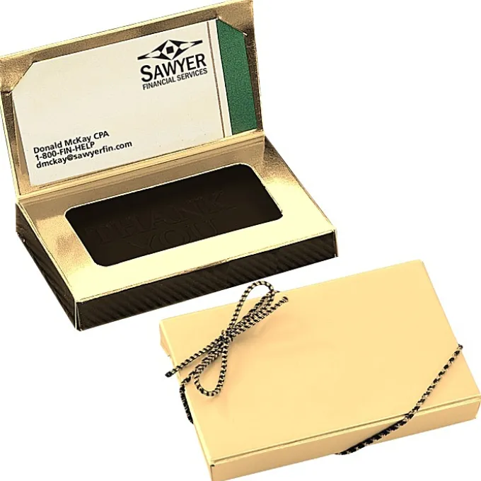 Business Card Chocolate Treat - Thank You - 24 hr