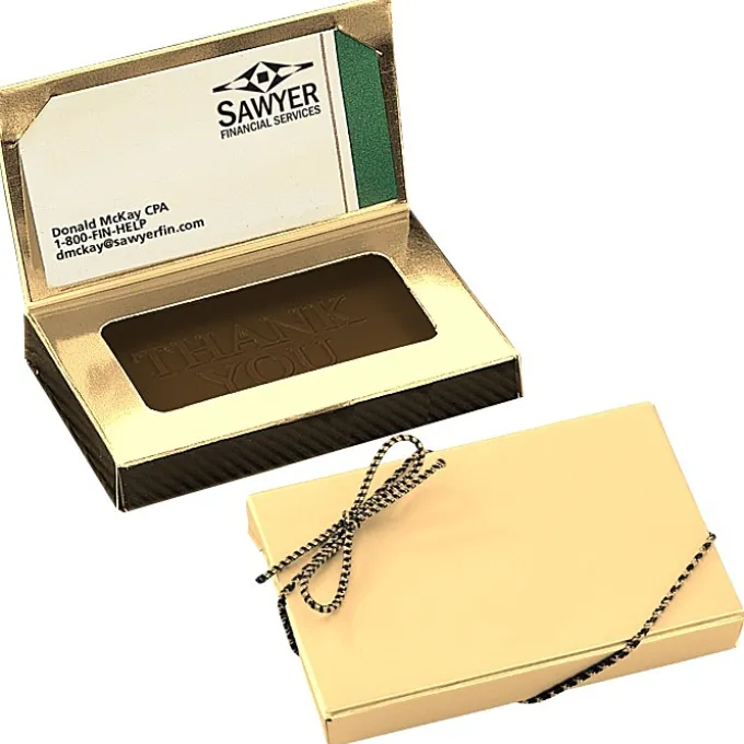 Business Card Chocolate Treat - Thank You - 24 hr