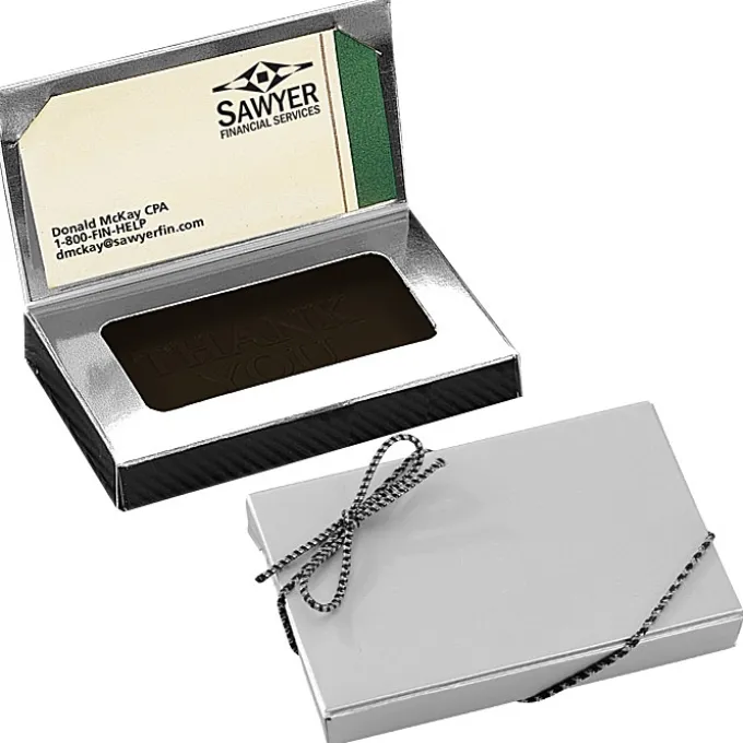 Business Card Chocolate Treat - Thank You - 24 hr