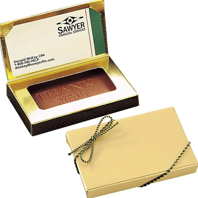 Business Card Chocolate Treat - Thank You - 24 hr