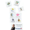 Business Card Message Magnet - 8-1/4 inches x 3-1/2 inches