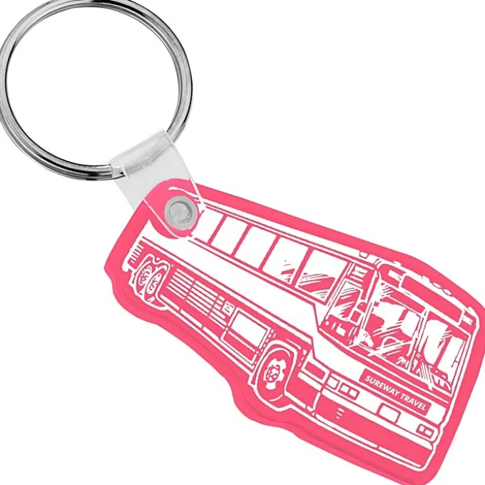 Bus Soft Keychain - Translucent