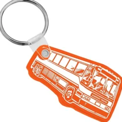 Bus Soft Keychain - Translucent