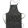 Butcher Apron with Two Patch Pockets - Pinstripe
