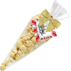 Butter Popcorn Cone Bags - Small