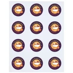 Button Sheeted Stickers - Circle - 2 inches