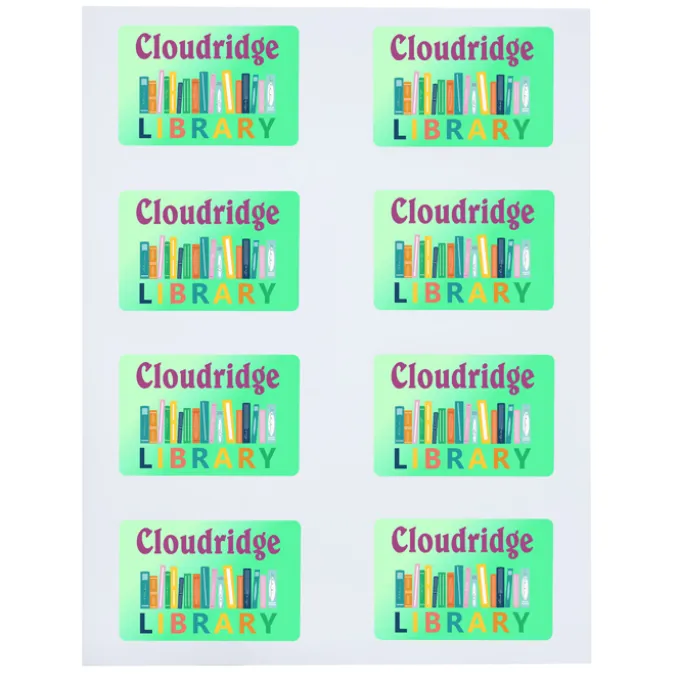 Button Sheeted Stickers - Rectangle - 2 inches x 3 inches