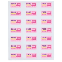 Button Sheeted Stickers - Rectangle - 1 inch x 2 inches