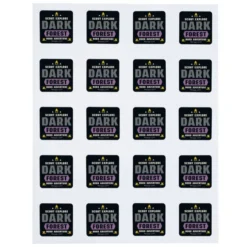 Button Sheeted Stickers - Square - 1-1/2 inches x 1-1/2 inches