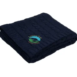 Cable Knit Chenille Blanket