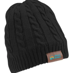 Cable Knit Fuzzy Lined Beanie