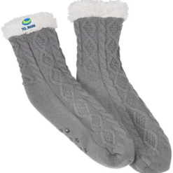 Cable Knit Slipper Socks