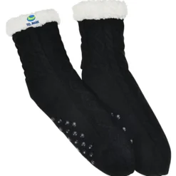 Cable Knit Slipper Socks
