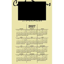 Calendar Magnet - Medium - Colors