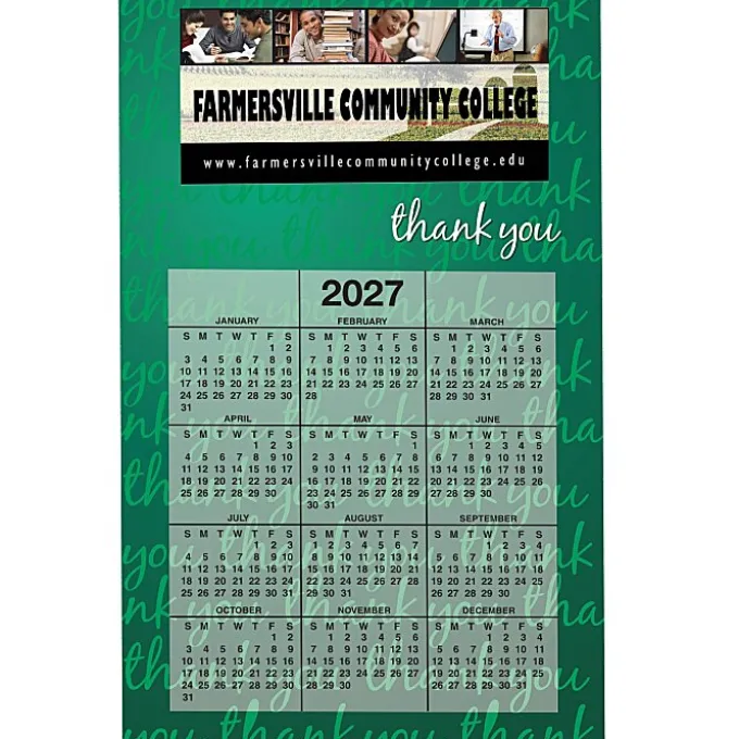 Calendar Magnet - Medium - Thank You