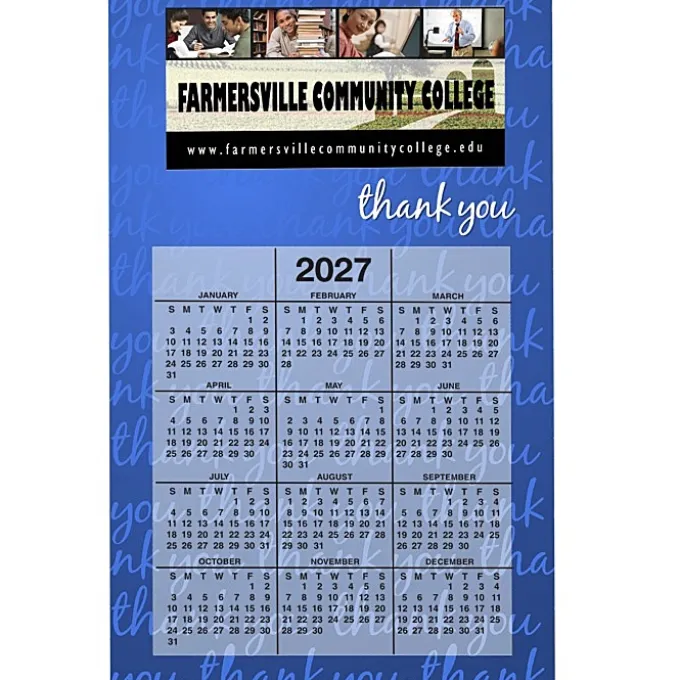 Calendar Magnet - Medium - Thank You