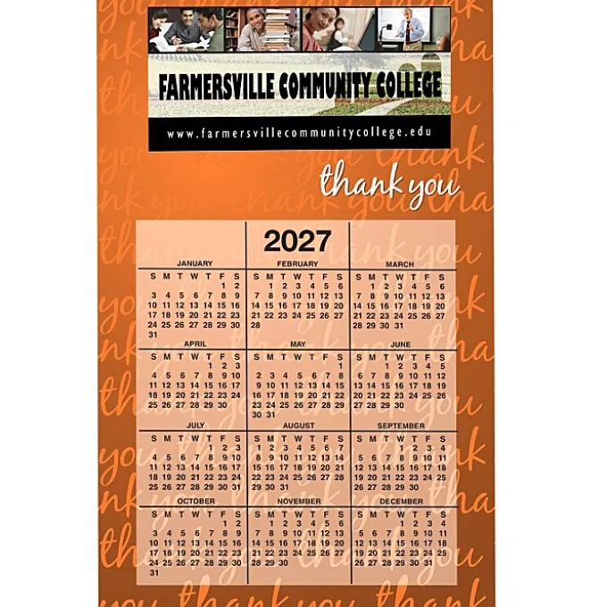 Calendar Magnet - Medium - Thank You