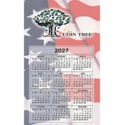 Calendar Magnet - Medium - Waving Flag