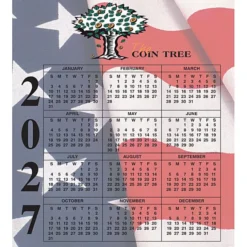 Calendar Magnet - Small - Waving Flag