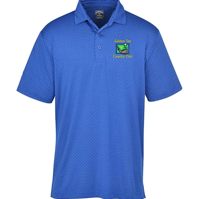 Callaway All-Over Stitched Chev Polo - Men's