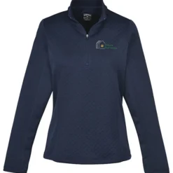 Callaway Diamond Quilted Fleece 1/4-Zip Pullover - Ladies'