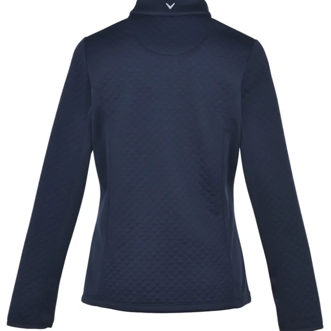 Callaway Diamond Quilted Fleece 1/4-Zip Pullover - Ladies'