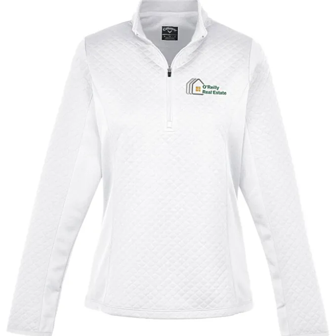 Callaway Diamond Quilted Fleece 1/4-Zip Pullover - Ladies'