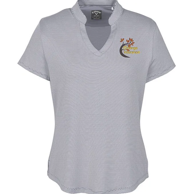 Callaway Fine Line Stripe Polo - Ladies'