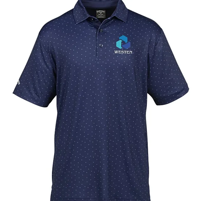 Callaway Micro Chev Print Polo
