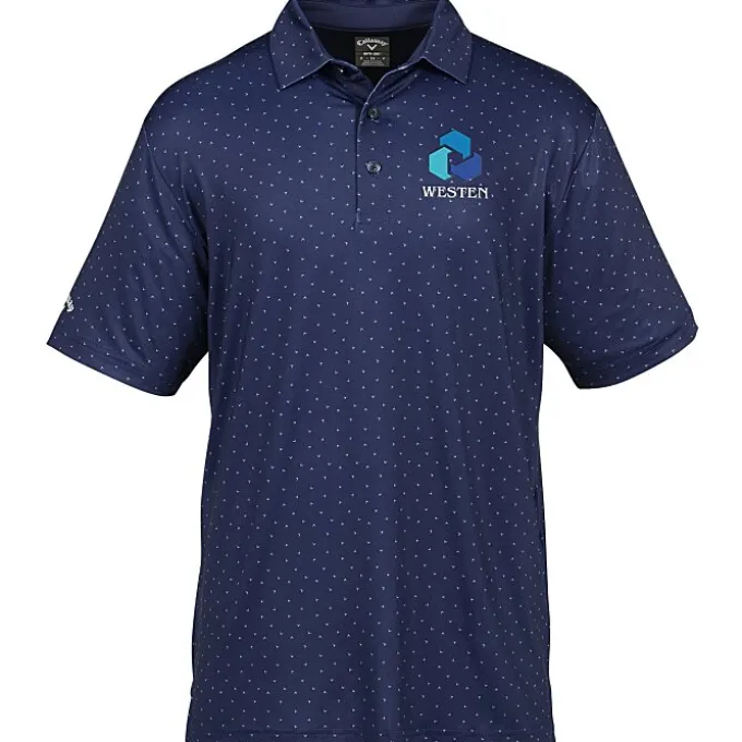 Callaway Micro Chev Print Polo