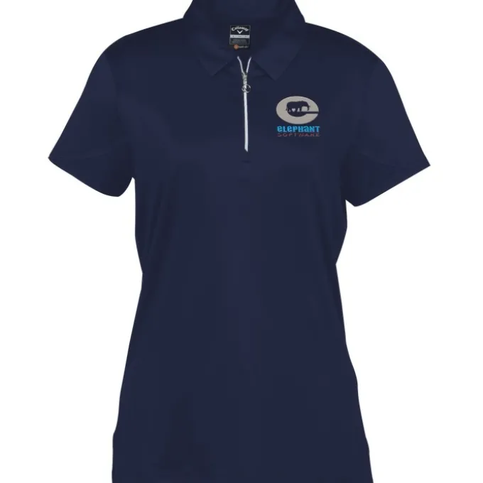 Callaway Tulip Sleeve Zip Polo - Ladies'